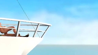 Masturbation station. A sexy young hottie gets fucked outdoor by a nerdy boy