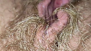 Big Load of Pee From Hairy Pussy