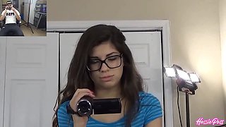 Ava’s Glasses Stay On As Brian Cums On Her Pretty Face In POV!
