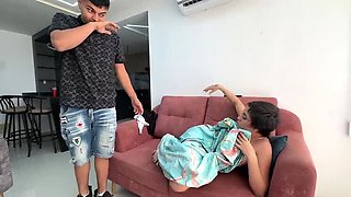 Horny Indian Stepsister Caught Masturbating - Blonde Latina Teen Fucks Stepbrother