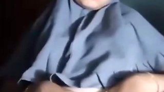 Hijab Masturbation When Husband Leaves for Out of Town