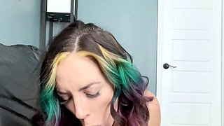Chubby Brunette Big Boobs Dildo Masturbation