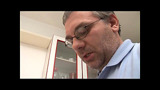 Young Amateur Housewife Fucked and Creampied on Big Tits by a Mature Cock