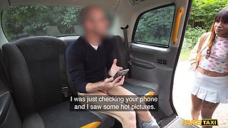 Naughty Luca Ferrero caught masturbating in public & punished by fake taxi driver