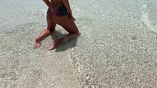 A Little Nudity on the Indian Ocean Beach.