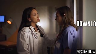Sinn Sage And Vicki Chase In Wife Doctor Seduces Petite Nurse