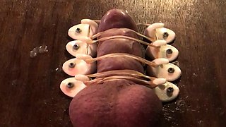 Femdom fetish mistresses fuck bdsm loser with strapon