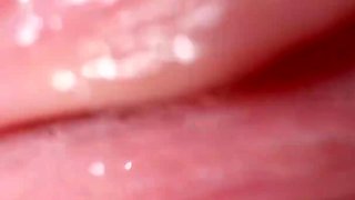 Extreme Close-ups: Tiny 18 Years Old Girl with Very Tight Pussy Shows All Inside Her Vagina and Lets to Lick All Her Wet Holes
