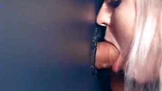 Tiny MILF blowjob dick and oral creampie