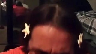 Best friends girlfriend sucks cock
