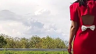 Slave Tih Walked Naked on the Highway Today for His Fans