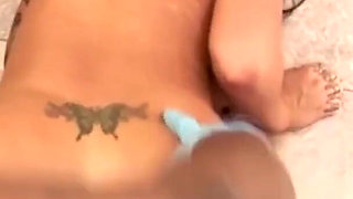 Monster cock in the ass of beautiful bitch