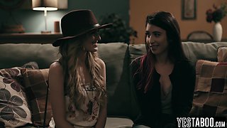 Big tits sly MILF therapist has a lesbian threesome with patients