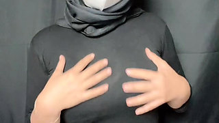 Showing off your breasts, squirming