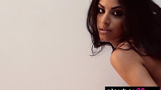 Arousing Australian Lily stripped for Playboy