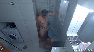 Kiki Minaj gets wrecked in the shower with some intense hardcore sex