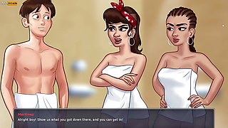 Summertime Saga Cookie Jar Shower Scens With Lopez And Martinez and Download Game