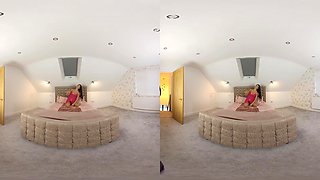 Roxy M, Bedroom Tease; Mature Brunette Natural Tits Curvy Fit Pierced Nipples Shaved Pussy Solo Striptease