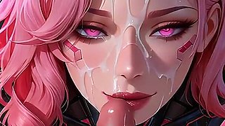 Cyberpunk Temptress: Neon Circuit Ecstasy