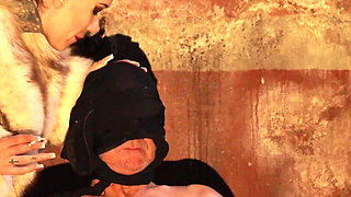 On a Chair with Smoking and Nipple Play