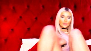 Big boobs russian milf toys her ass on webcam
