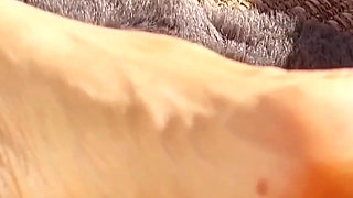Amateur Blonde Mature Wife Enjoys Naked Posing and Feet Worship
