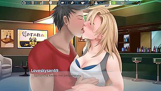 LoveSkySan69's gameplay of second base action with big-boobed anime moms and teen girls