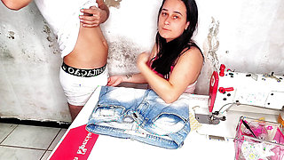 Unfaithful Seamstress: Client Tries on Clothes and Much More
