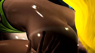 Bodacious beauty makes a thick rod burst with pleasure in 3D