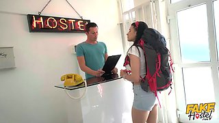 Succesful Hostel Check-in - The Twin Sting starring brunette slut Billie Star