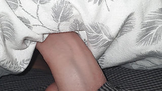 Step mom slip into step son dick making him hard