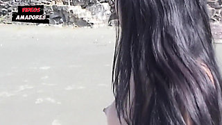 Hot Girls Take off Their Clothes on a Deserted Beach