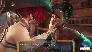 In the bath, anime sexy, he has a pussy