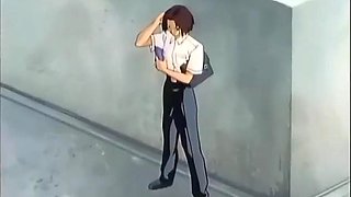 Busty anime teen screams as she drips cum