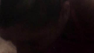 Curvy redhead jap MILF giving blowjob and titjob in POV