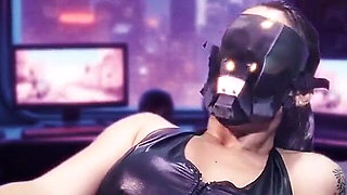 Delicious Cyberpunk Girl Astrid Orders a Cyber Dildo and Enjoys It Until She Glitches!