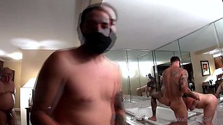 Buff amateurs group sex