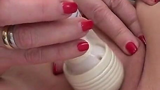 Auntie Trisha's vibrating wand playtime