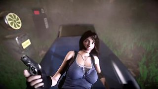 Jill Post Apocalypse fucking in a car POV - Resident Evil porn parody