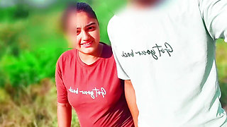 Indian College Couple Go to Jungle and Fucking Frist Time Outdoor Sex Video