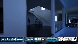 Wise step-dad manipulates hot step-daughter into sex