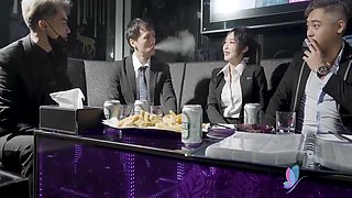 Penny And Her Office Staff Stay Out Late To Celebrate And End Up In Bed
