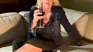 slut his tall blonde fetish flashing ass on live webcam