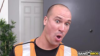 Gia Gets Hammered by the Roofer