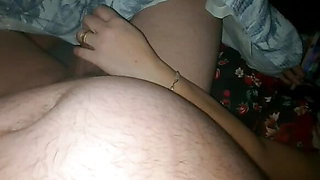 Step mom treated Step Son fir his birthday with a handjob In bed