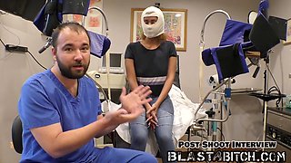 POV of Taylor Ortega getting her pussy filled with jism during a wild exam role play