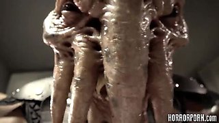 Extreme Horror Porn - Cunthulhu Monster Fucks MILF Rough Anal & Deepthroat
