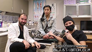 Jasmine Rose gets squirted with jizz in a POV medical scene