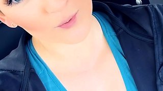 Chubby Brunette Big Boobs Dildo Masturbation