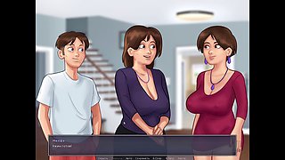 Steamy visual novel with teacher-student encounters and shower action